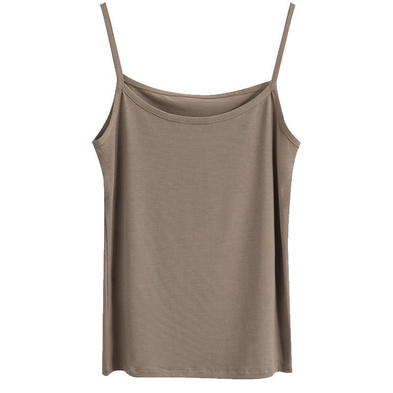 A halter base layer with a tank top for women, paired with a white short modal plus-size slimming top for summer, is a niche and thin top Item Picture