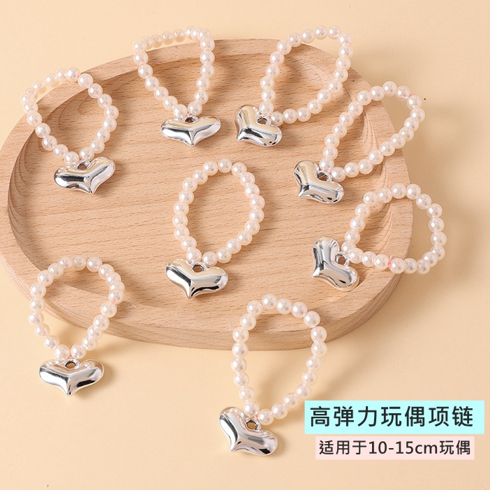 Boss Dog doll electroplated heart pearl mini animal necklace, West Highland Twist stick Bear cute pendant Application Scenario