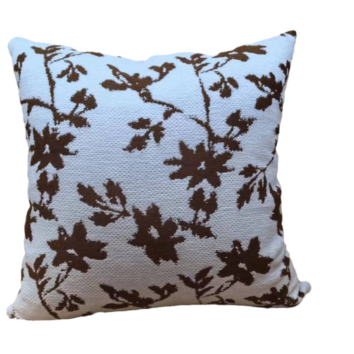 跨境仿羊绒提花轻奢抱枕套沙发靠枕靠垫套现代轻奢美式风抱枕批发白底实物图