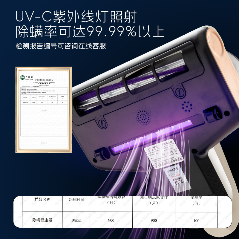 Jiaoya Cross-border Double-cup Mite Remover, a mite removal magic tool, household vacuum cleaner, strong suction power for mite removal, wholesale in stock details Picture