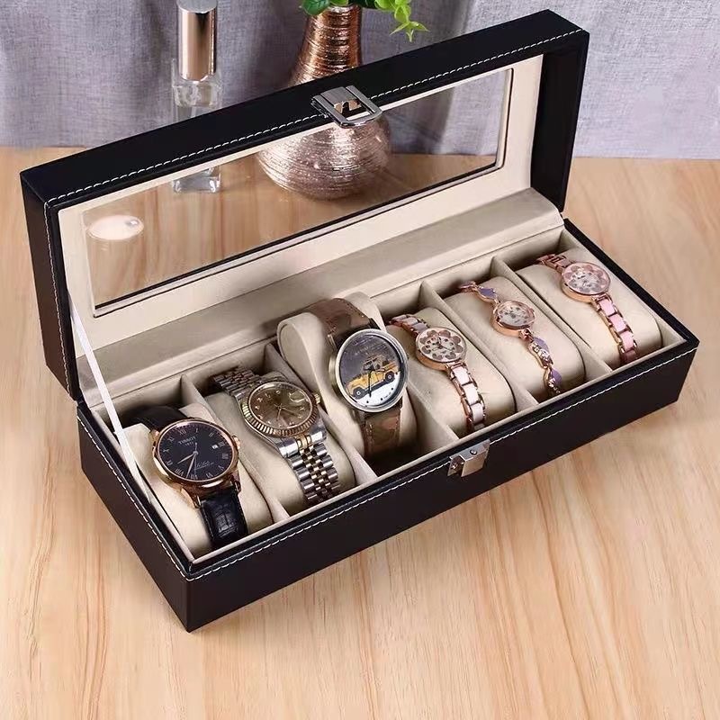 Cartoon PU leather watch storage box packaging gift box decoration universal type Application Scenario