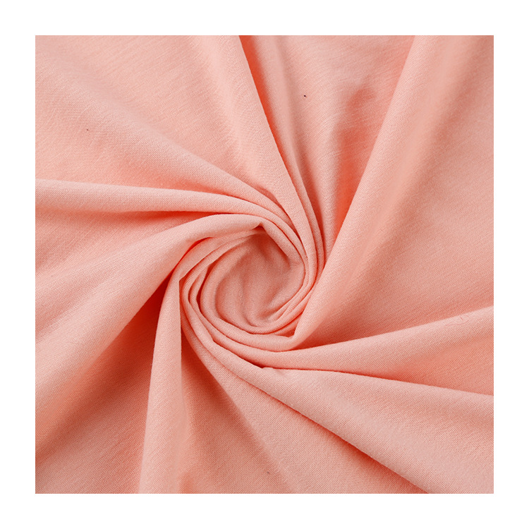 New 32-count polyester plain weave sweatshirt fabric from the original manufacturer for summer single-sided knitted pull frame casual wear T-shirt Application Scenario