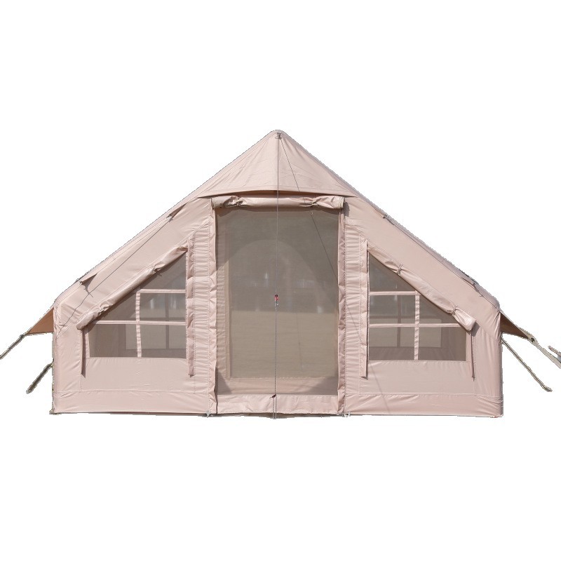 One-piece inflatable tent for camping, windproof and rainproof, Oxford cloth outdoor products, portable storage factory wholesale Item Picture