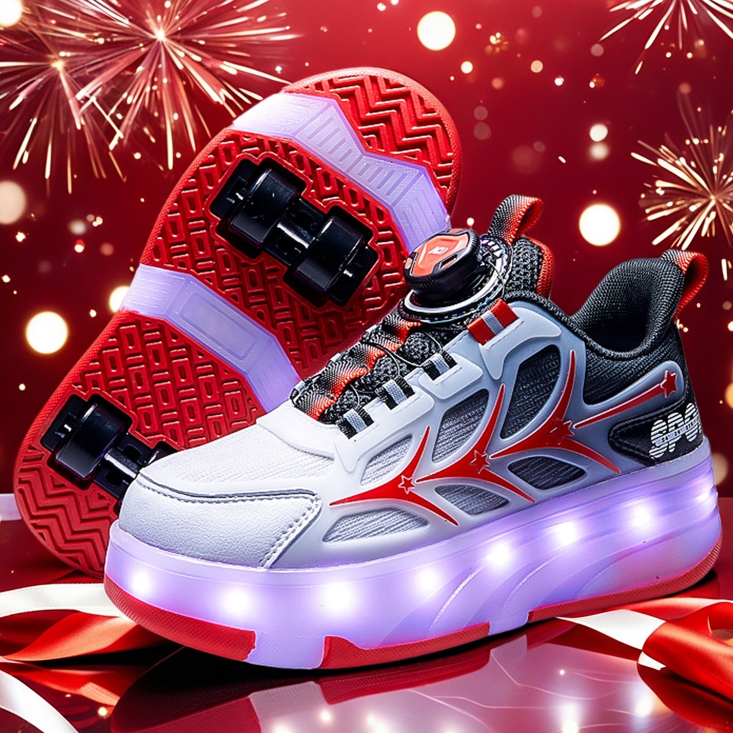 Niños mob shoes caminar zapatos al por mayor niñas invisible shrink skates hombres deportes estudiantiles patines de ocho ruedas patines de clase de scooter patines de ruedas star skywheel patines de ruedas Specification image