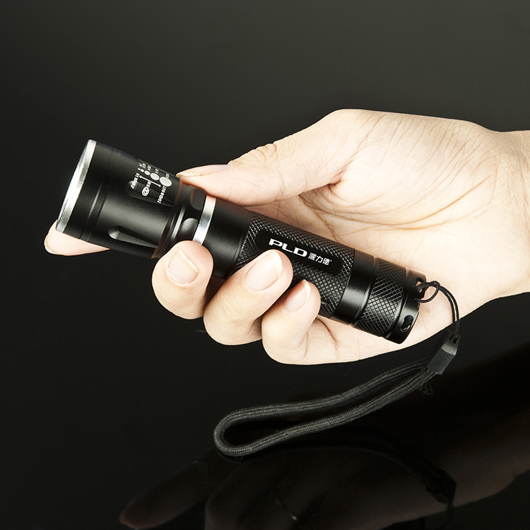 Pailide Strong Light Flashlight, aluminum alloy led retractable portable lighting flashlight, outdoor adventure waterproof flashlight Specification image