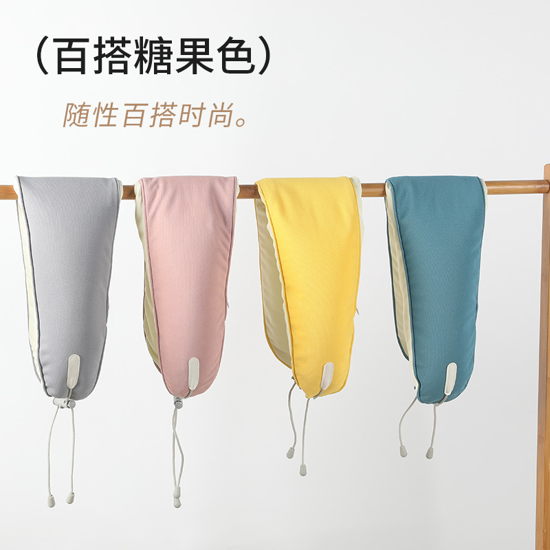 Japanese U-shaped pillow, macaron color, Japanese ins style, simple and breathable neck pillow, foam particle portable travel pillow Japanese U-shaped pillow, macaron color, Japanese ins style, simple and breathable neck pillow, foam particle portable travel pillow