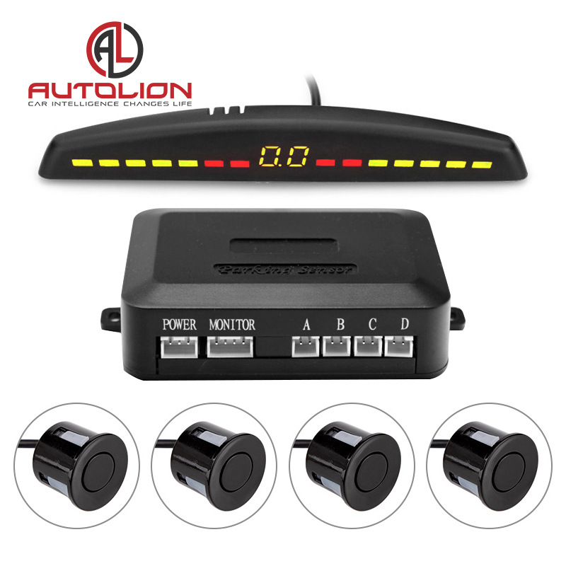 厂家批发倒车雷达蜂鸣4探头汽车通用12V倒车雷达无显示器摄像头