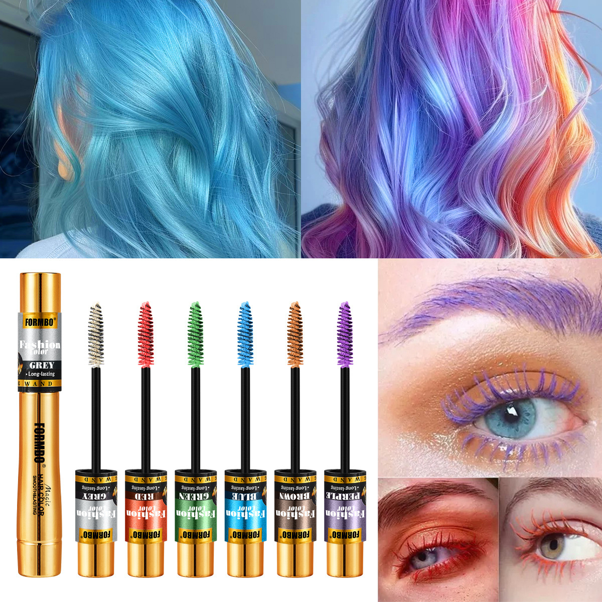 Cross-border exclusive FORMBO hair care sticks for temporary hair care without damaging hair, easy to dye eyebrows and eyelashes, wholesale of hair care sticks