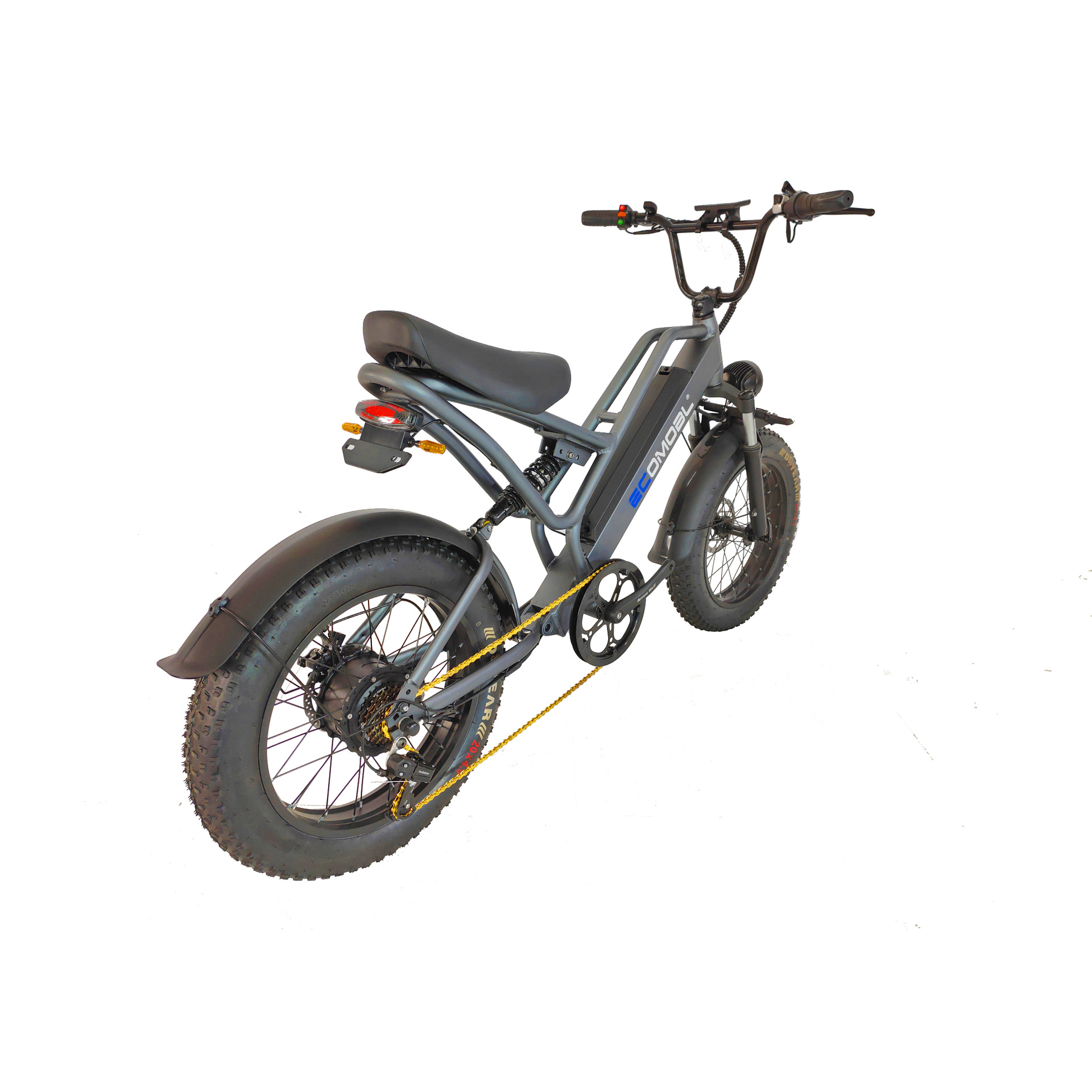 Electric bicycle double-shoulder front fork shock absorption, electric bicycle frame design, electric bicycle towing bracket Item Picture