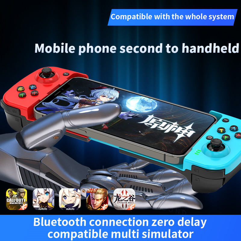 D3 gamepad móvil inalámbrico bluetooth 5.0 android ios conexión directa MFI bluetooth stretch gamepad comer pollo details Picture