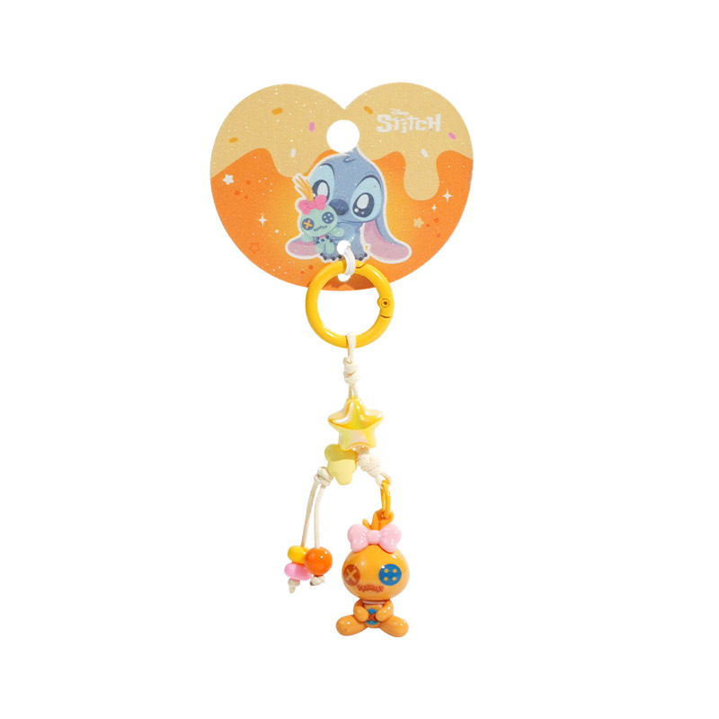 Official Stitch Bakery series keychains, cute cartoon dolls, mobile phone chains, pendants, bags, braided ropes and pendants Item Picture