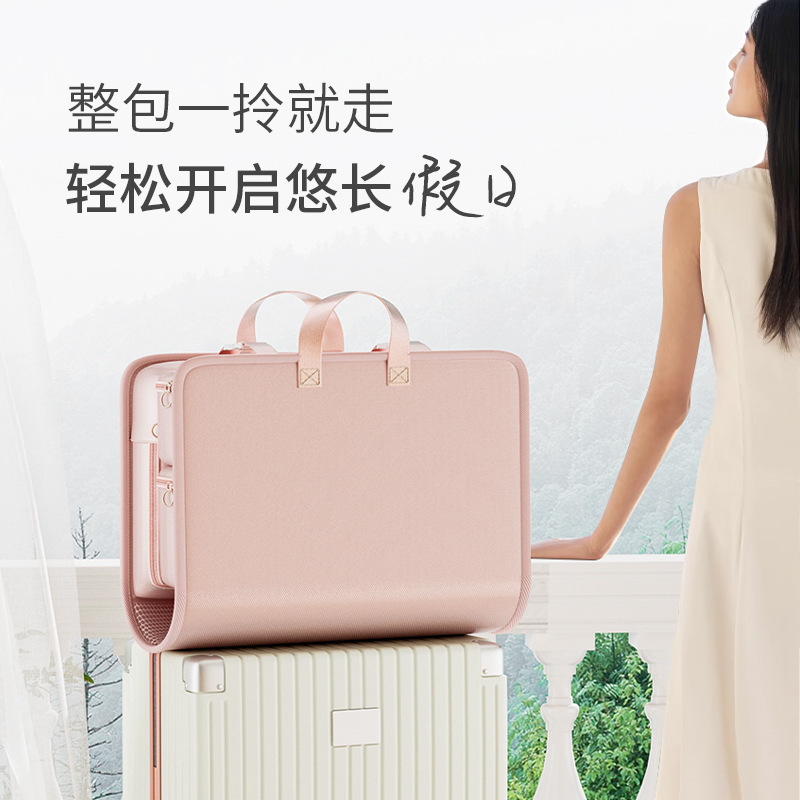 The new travel clothing storage bag, pantyhose bag, organizing and storage bag, a seven-in-one device, is an essential luggage tool for business trips Specification image