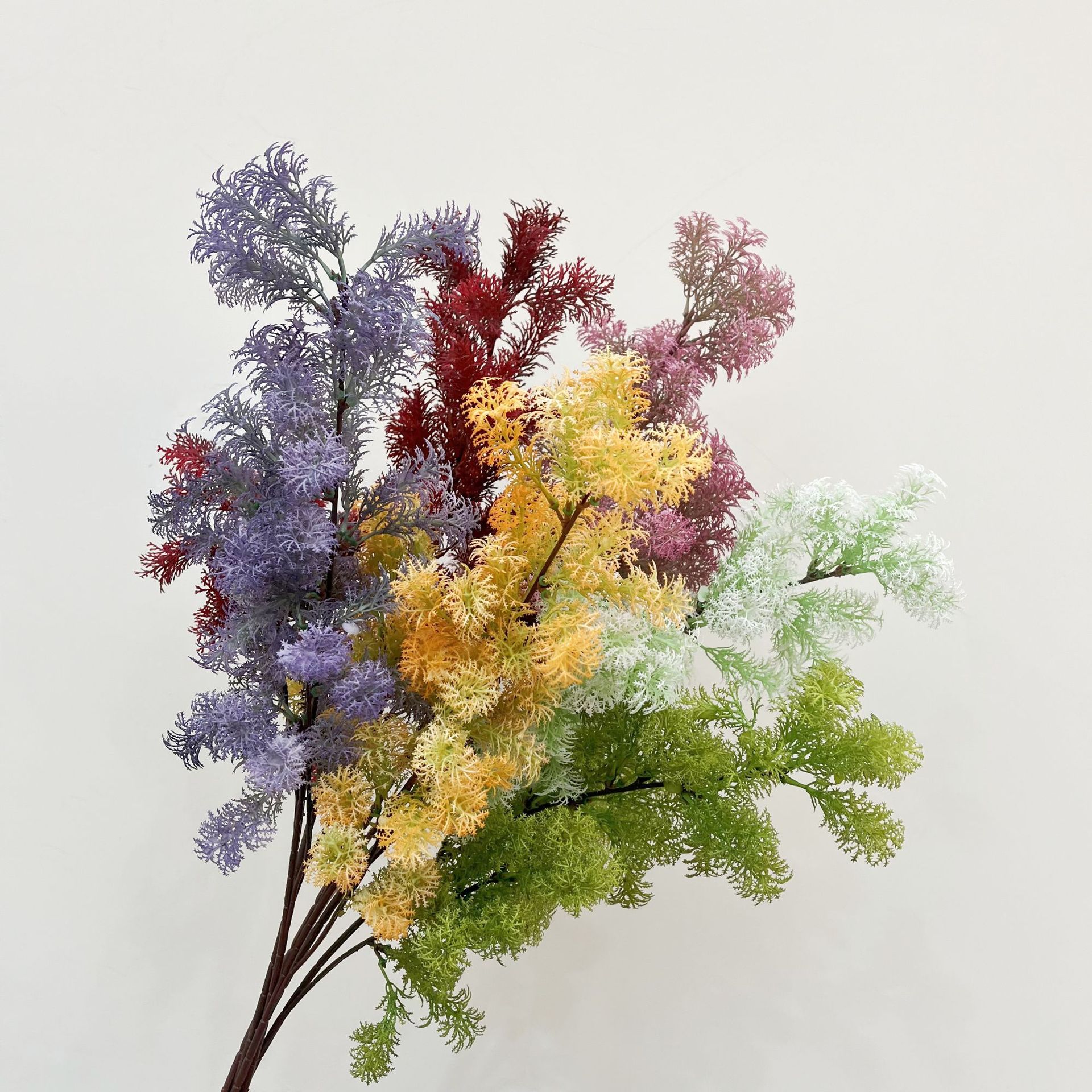 网红仿真蓬莱松绿植胖松金钱草毛绒草 婚庆装饰假花花艺造景