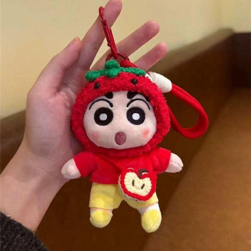 爆款卡通可爱蜡笔小新挂件毛绒玩偶变装公仔挂饰ins风书包钥匙扣产品图