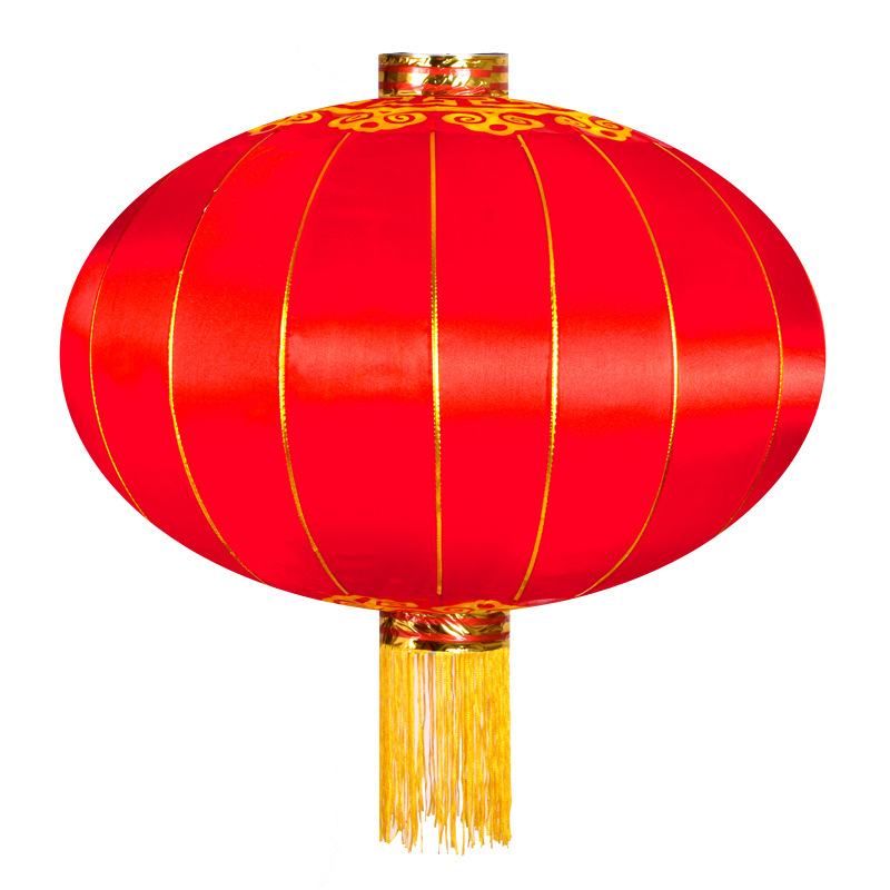 户外防水大红灯笼广告灯笼植绒绸布铁口灯笼新年春节灯笼装饰批发