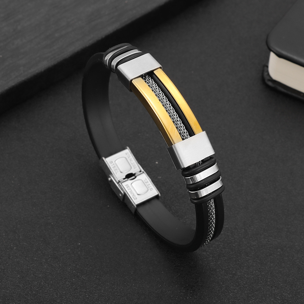 Amazon's best-selling new minimalist and trendy titanium steel bracelet for men, temu cross-border supply manufacturer wholesale bracelets and bands Application Scenario