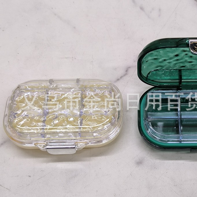 High-appearance-level portable mini water ripple storage box, outdoor travel accessory storage box, medicine box, sealed moisture-proof color box full figure