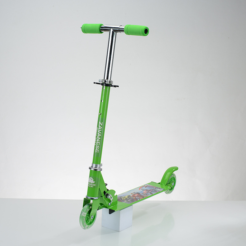 工厂批发scooter两轮儿童便携升降折叠全铁滑步车脚踏滑板车产品图