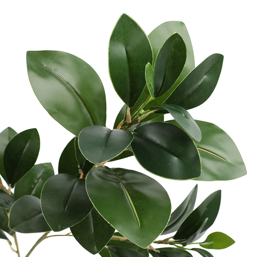 仿真绿植单支豆瓣叶仿真花装饰软装小园林造景工程配材批高仿真细节图