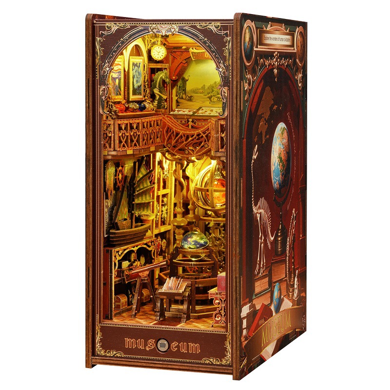 Jiate Cultural and Creative diy Bookstand Century Museum Handcrafted Assembly Bookstand diy House 3D Model Item Picture