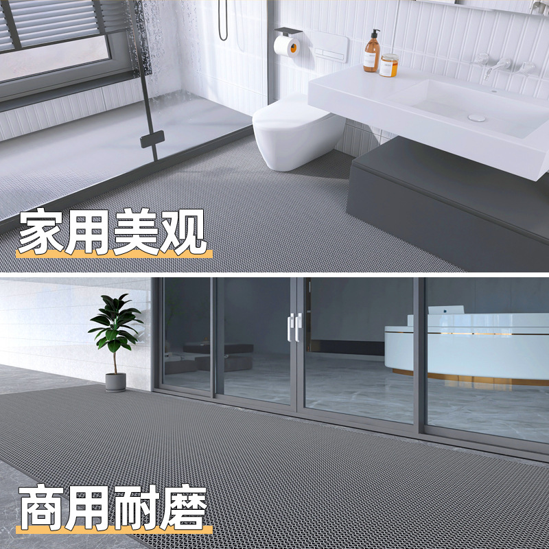 镂空pvc塑料地毯浴室卫生间游泳池厨房耐脏脚垫家用防水防滑地垫产品图