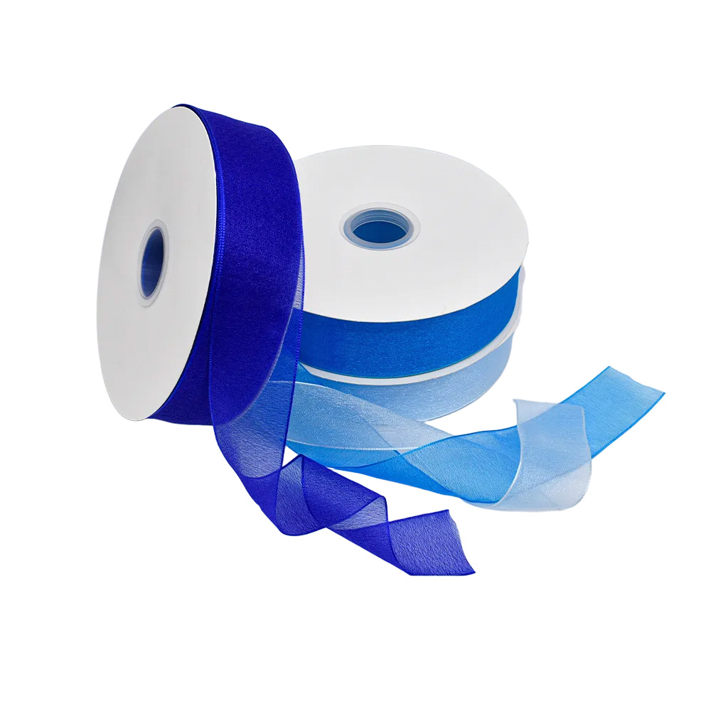 4cm flower net yarn pearl yarn ribbon gift box packaging, Ougen yarn ribbon semi-transparent ribbon manufacturer wholesale with free shipping Item Picture