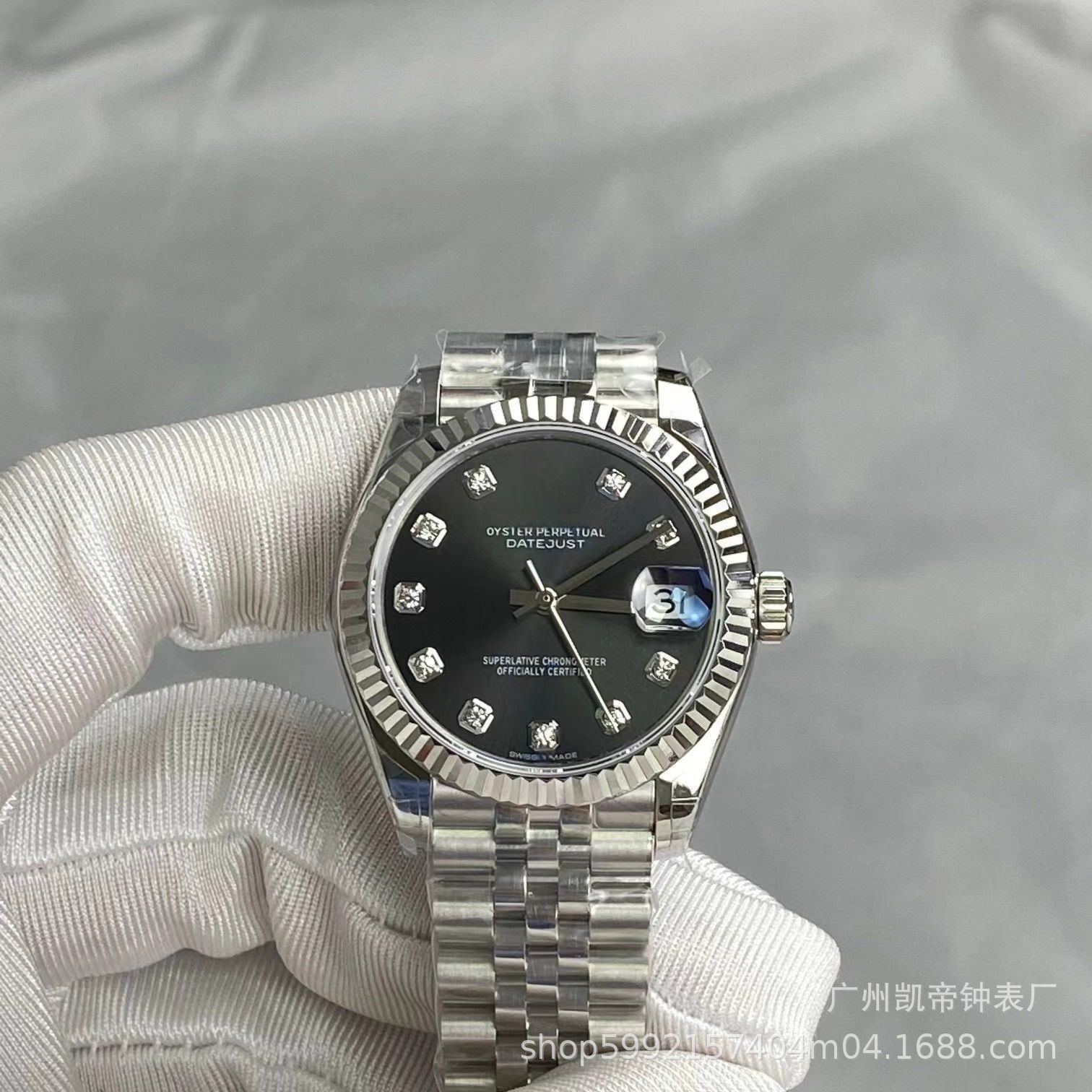 EW31 log tipo verde oliva automático reloj mecánico para mujeres C fábrica Specification image