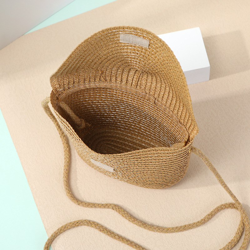 Bolso de hierba de verano bolso de hierba tejido de mar 2025 nuevo bolso de playa chica móvil crossbody pequeño bolso ligero extravagancia Specification image