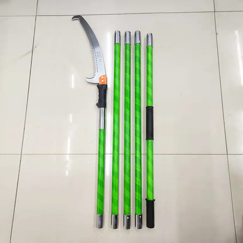 Multi-functional segmented extended telescopic high-altitude insulating high-branch saw, outdoor garden fruit tree handsaw, insulating high-branch saw details Picture