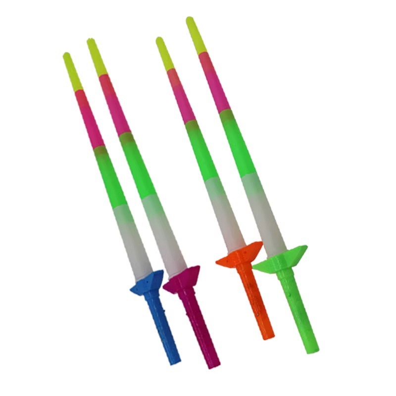 Large four-section luminous sticks, retractable sticks, concert glow sticks, props, children's toys, retractable goods for street stalls Item Picture