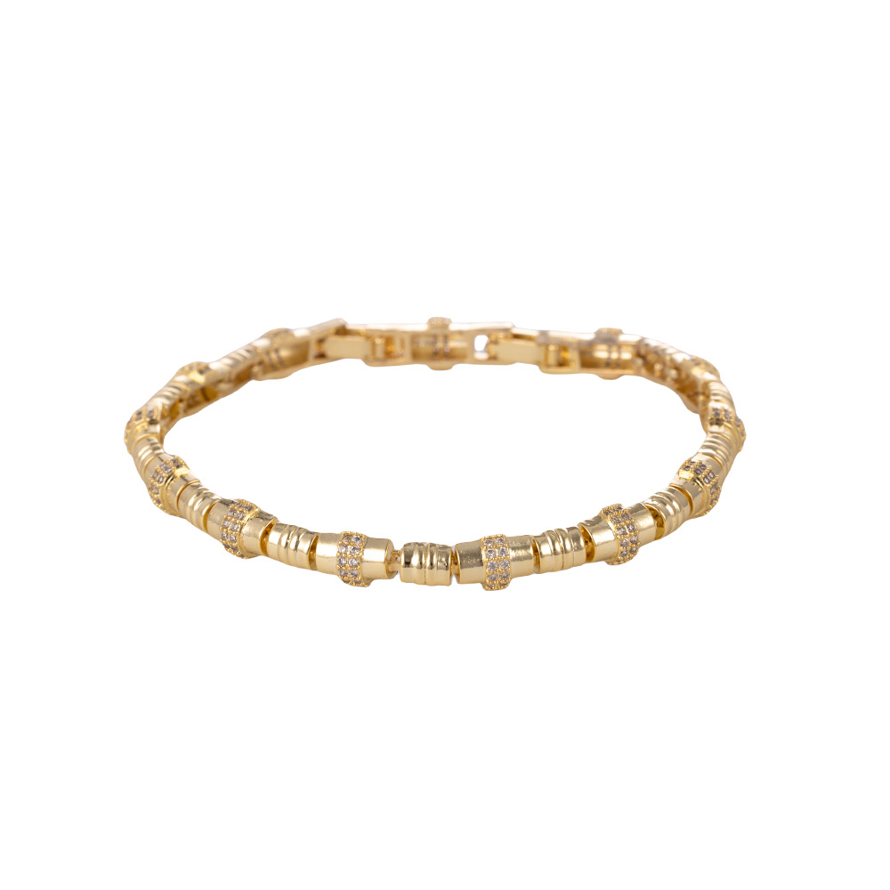 铜锆石手链批发网红ins同款通勤高级感手饰高复购直播款手串批发白底实物图