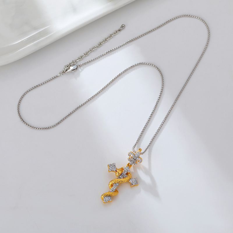 项链/不锈钢项链/珍珠项链/首饰/水钻瓜链项链产品图