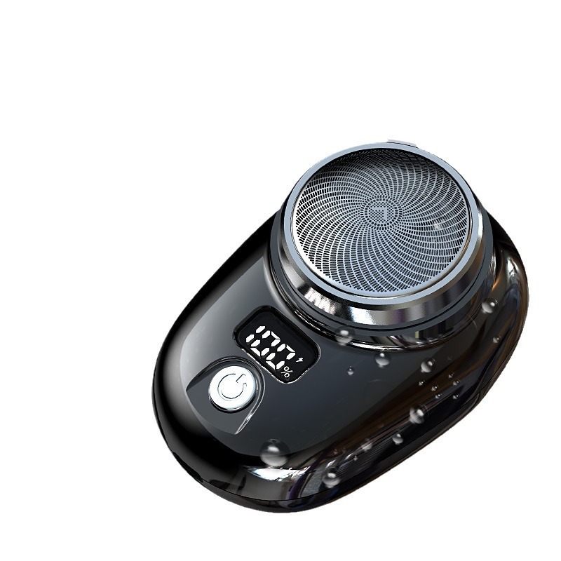 Mini men's shaver with digital battery level display, portable car shaver and hair scraper 026, the same model as Douyin Item Picture