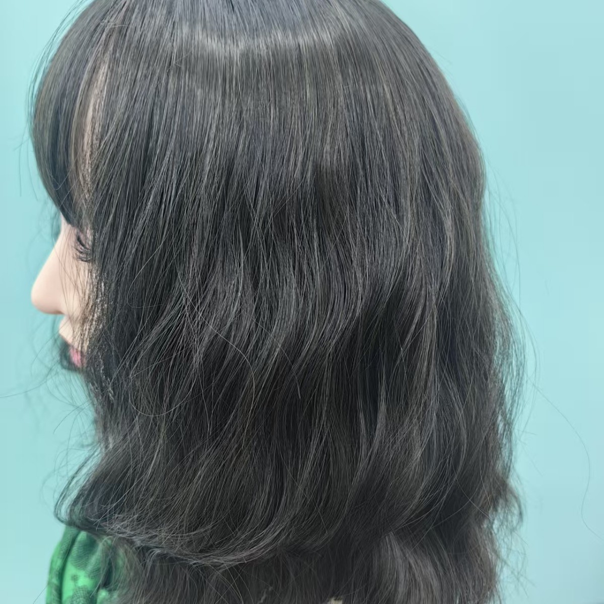 欧美跨境女士刘海假发波浪卷高温丝厂家直销产品图