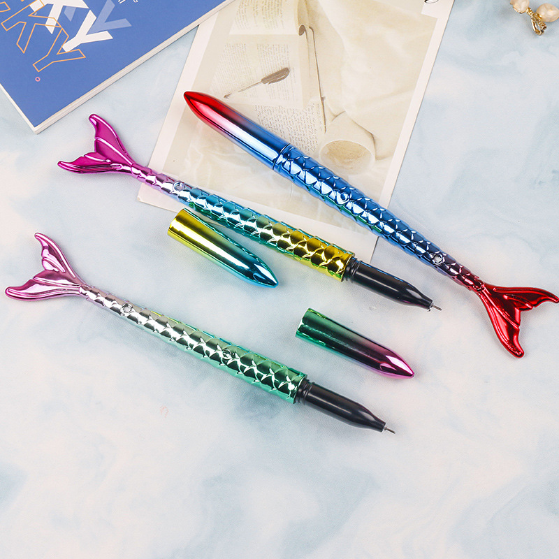 The manufacturer supplies creative stationery such as fish-tail gel pens, imitation fish-tail learning stationery, syringe water-based pens and signature pens Specification drawing