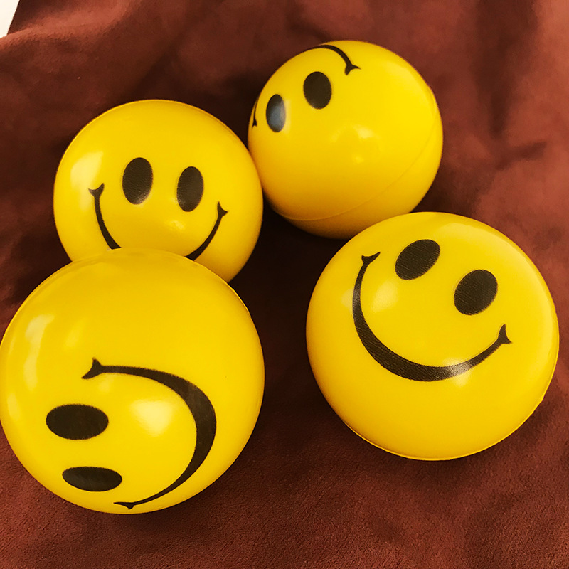 黄色笑脸球体创意装饰摆件家居收纳盒可爱小物收纳盒细节图