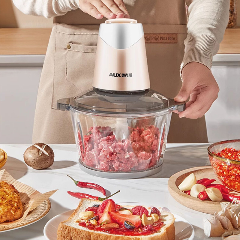 Oakes meat grinder is a household electric, small stainless steel, multi-functional condiment and garlic paste food processor Specification image