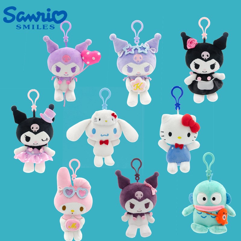 Wholesale of genuine Sanio Kuromi small pendants, osmanthus dog pendant figurines, Pacha dolls, and ugly fish Hanton dolls