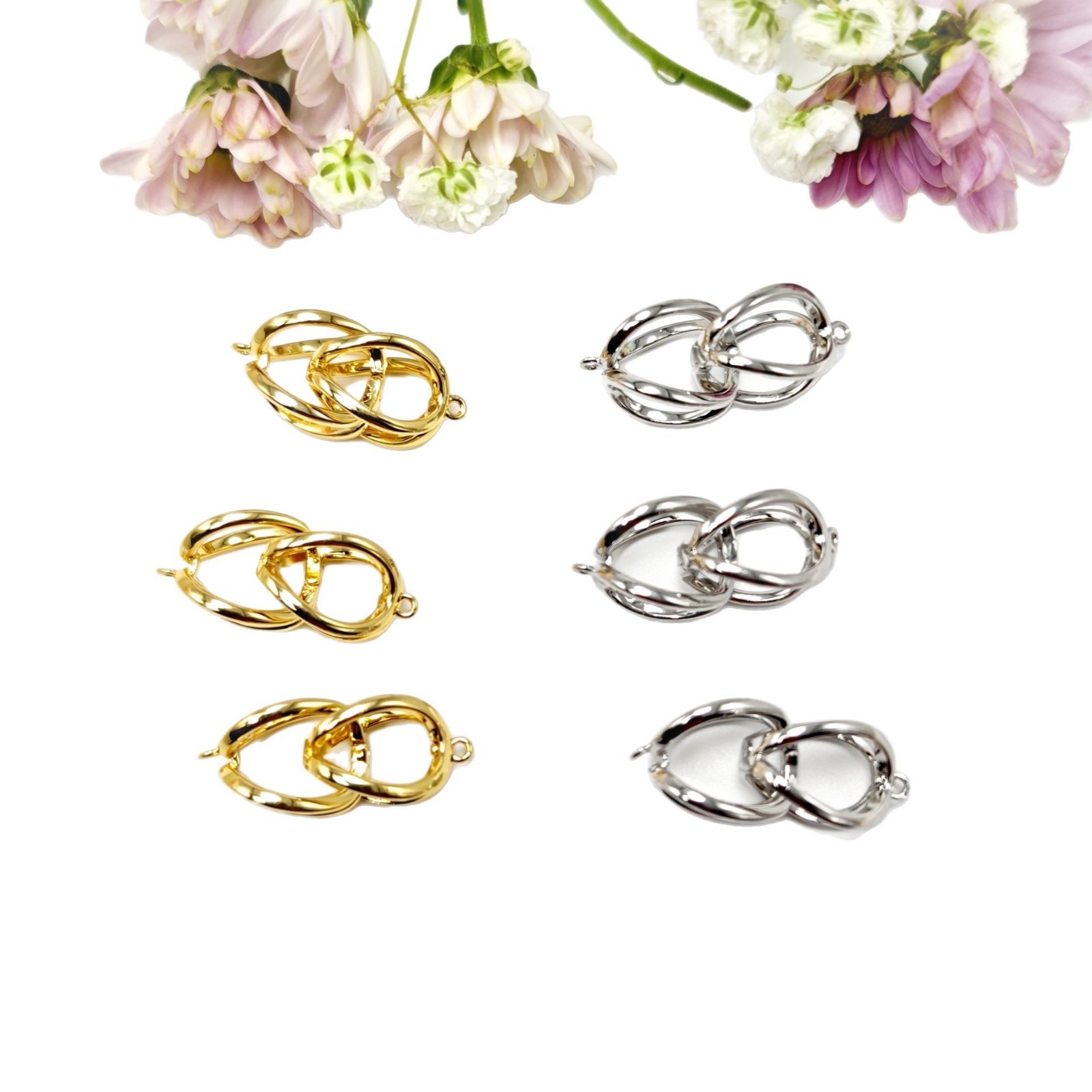 diy materials, 18K gold-plated accessories, pearl necklace, sweater chain buckle, lantern, universal buckle, end buckle, pendant, snap buckle Item Picture