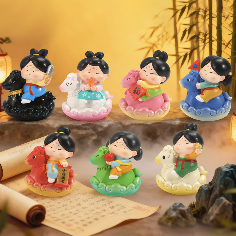 Tang Xiaotang is about to have a blind box of cultural and creative souvenirs, ancient-style resin ornaments and office desk decorations Specification image