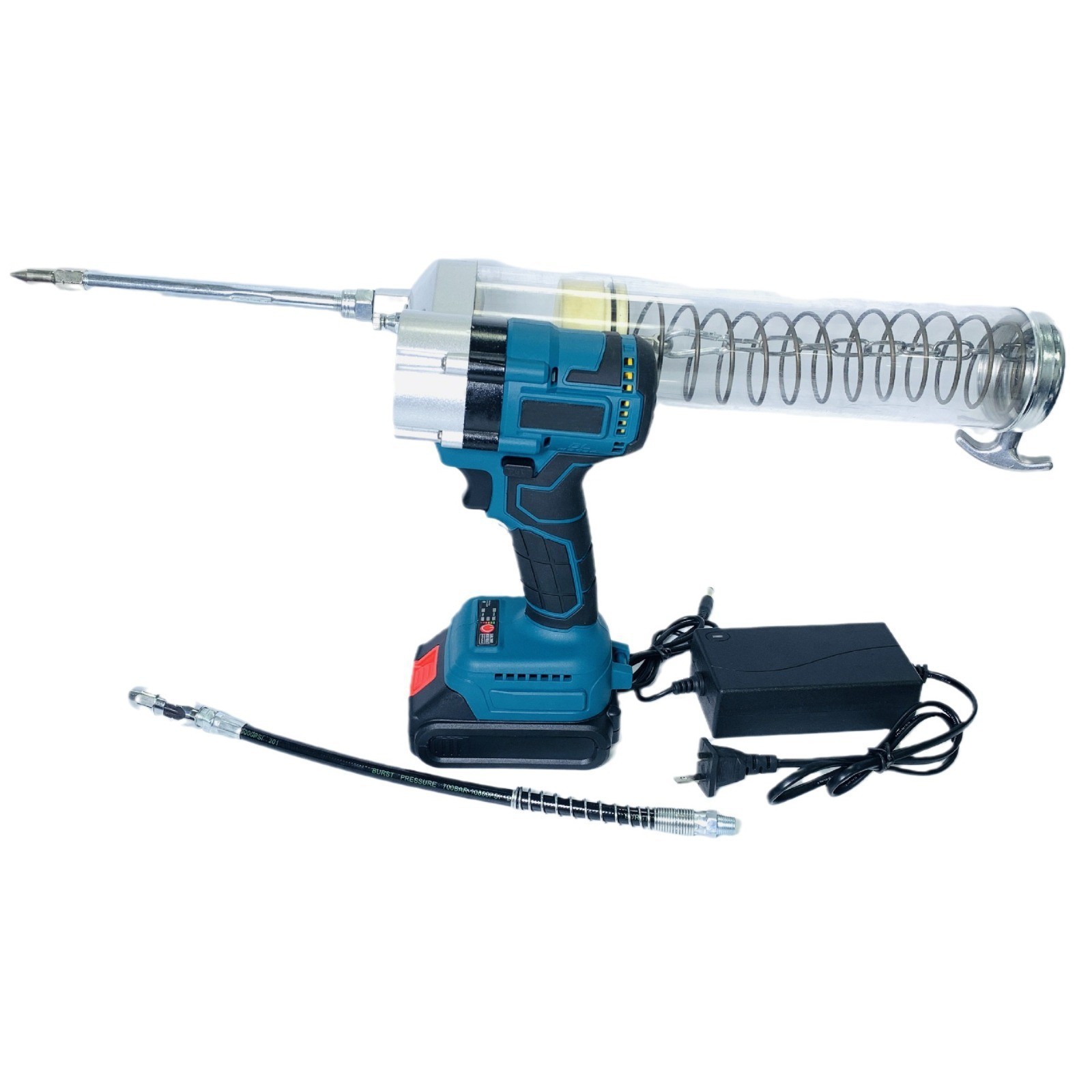 Cross-border Makita port lithium battery high-pressure fully automatic grease gun, wireless charging oil dispenser, quick oil output