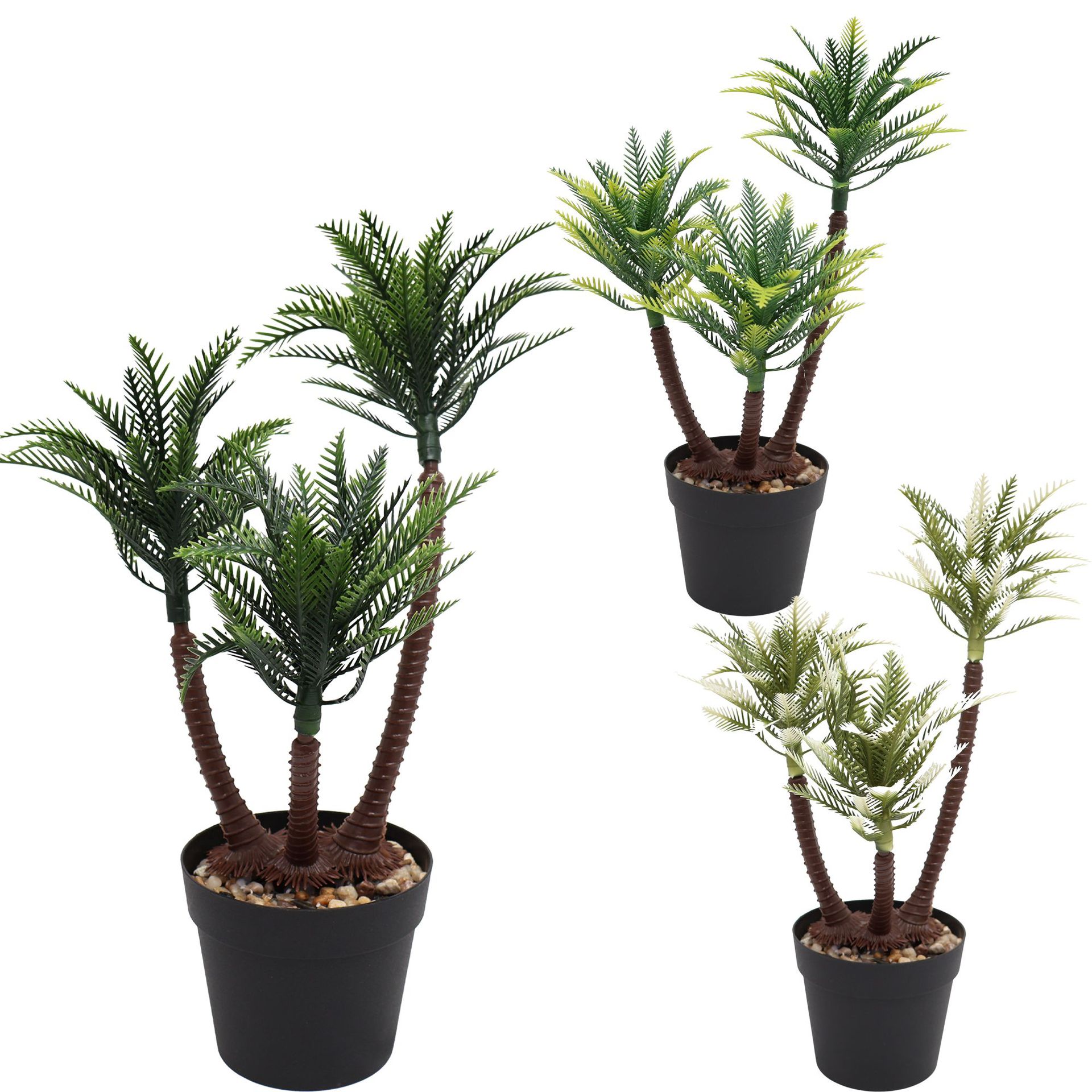 跨境鱼缸沙滩造景迷你仿真椰子树盆景盆栽微景观桌面摆件家居装饰