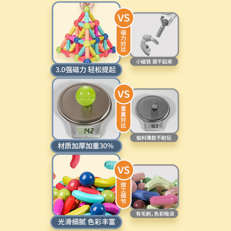 磁力棒/麻将饰品/磁力/伸缩金箍棒/金箍棒儿童休闲产品图