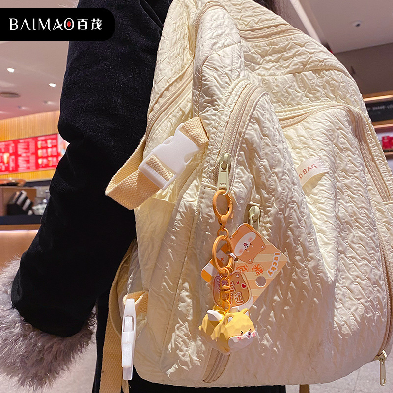 Baimao Original Cute Pet Flying Resin Shiba Inu Bee Dog keychain, exquisite and adorable figurine key chain bag pendant Application Scenario