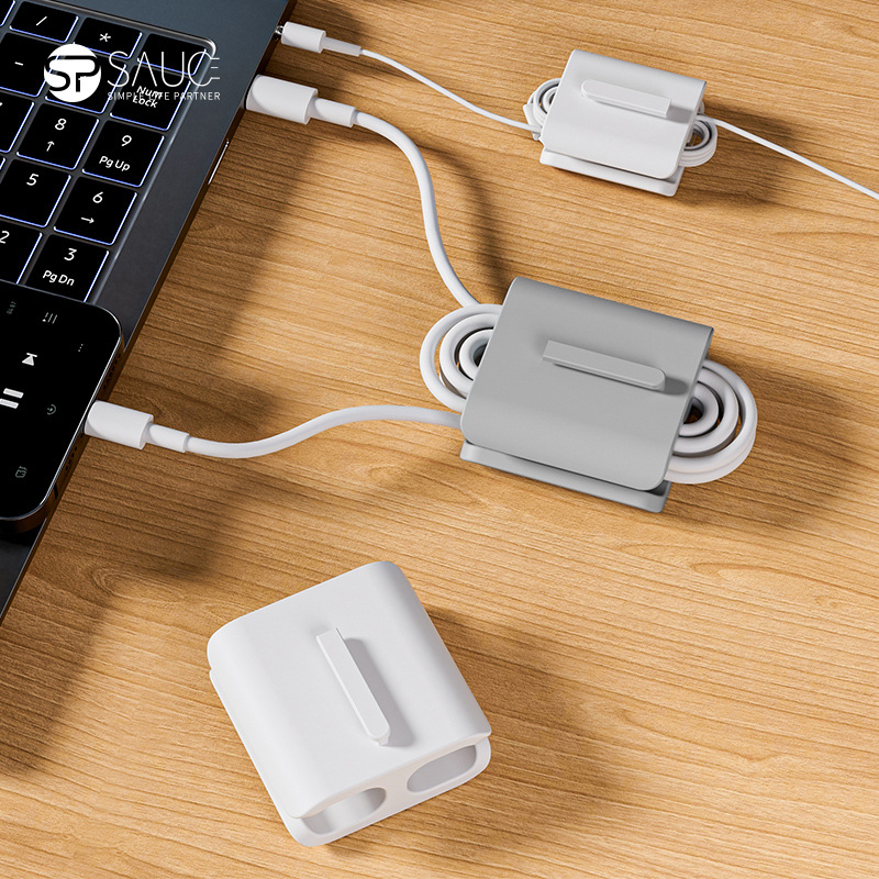 轮胎音箱/绕线器/数据线扎带收纳/蓝牙音/电线收纳理线器产品图