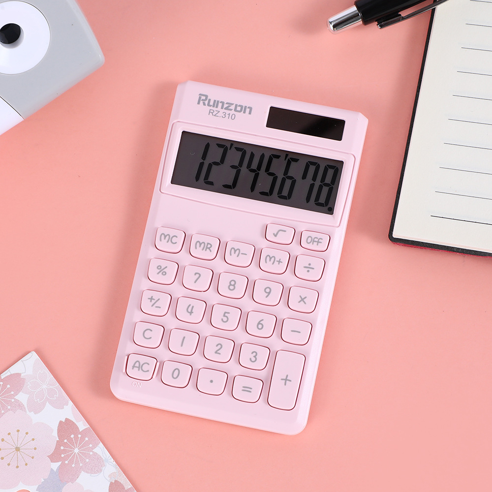 The RZ-310 solar-powered calculator is a cute and good-looking scientific computer with a high level of appearance. It is a small, portable office calculator Specification image
