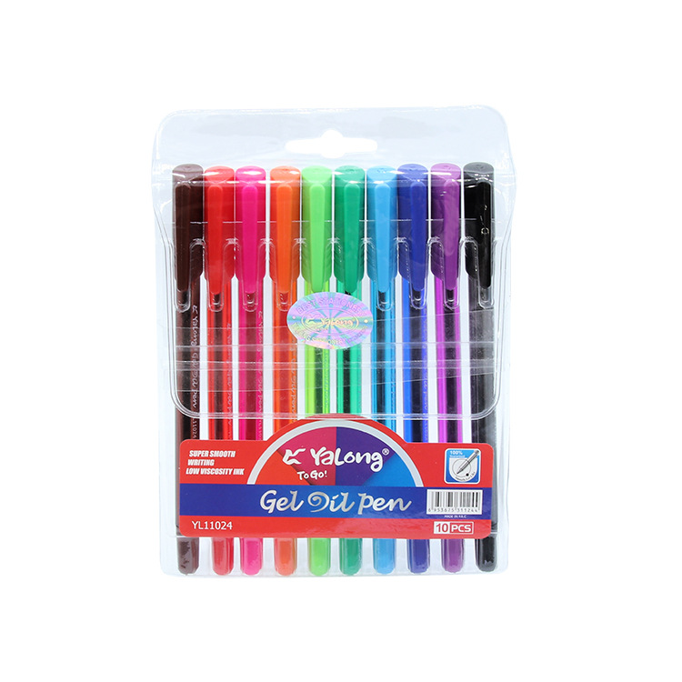 The Yalong Cross-border Classic multi-color Ballpoint pen with a cap strap and blue ink pen is suitable for schools and offices