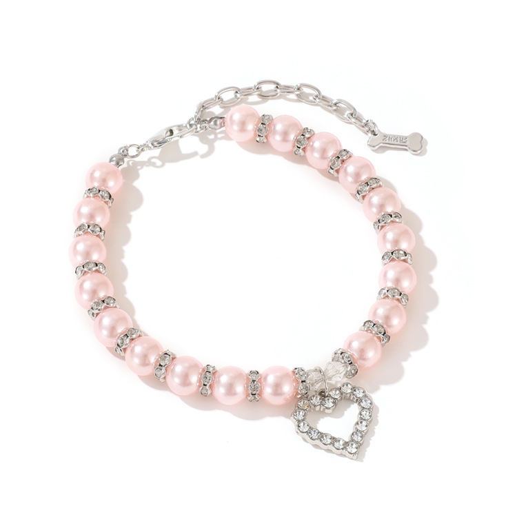 Pet supplies: collar, leash, cat neck collar, pearl necklace, small and medium-sized dog collar, neck collar accessories Application Scenario
