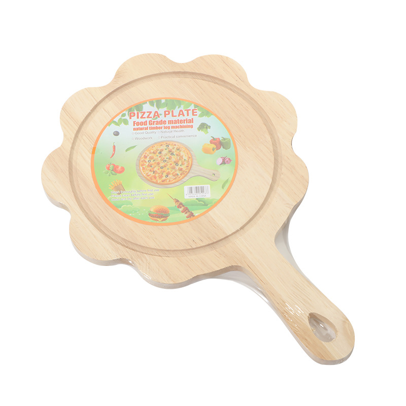 Wooden plates, wooden plates, original wood plates, Japanese wooden trays, irregular pizza plates for home use, Western wooden trays, heart plates