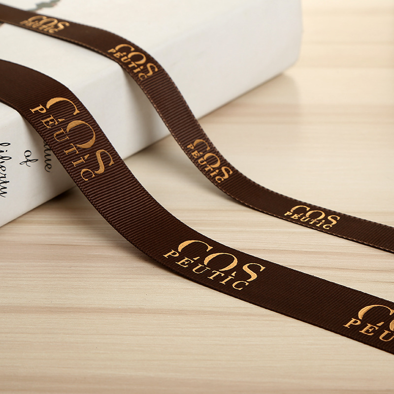 Wholesale of threaded tape, ribbon, heat-set, gold-embossed webbing, three-dimensional printed webbing, clothing accessories, packaging, gift tapes details Picture